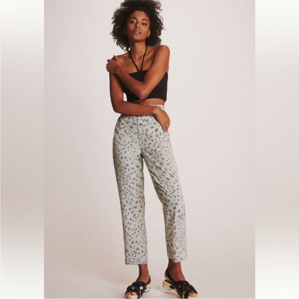 CLOTH & STONE X ANTHROPOLOGIE GREEN/VERT PANTS SIZE SMALL